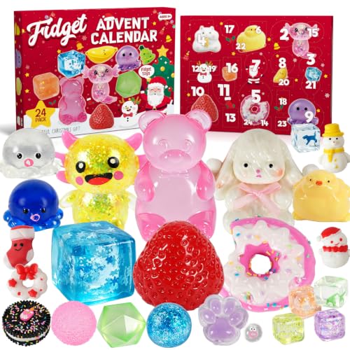 Advent Calendar 2026, 24-Day Countdown Calendar with Cute Squishy Toys