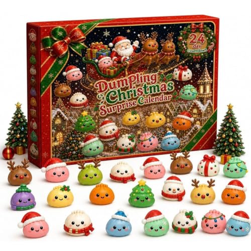Christmas Squishies Advent Calendar 2026 Xmas Countdown Calendar for Adults