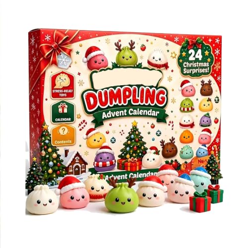 Christmas Squishies Advent Calendar 2026 Dumpling Countdown Calendar